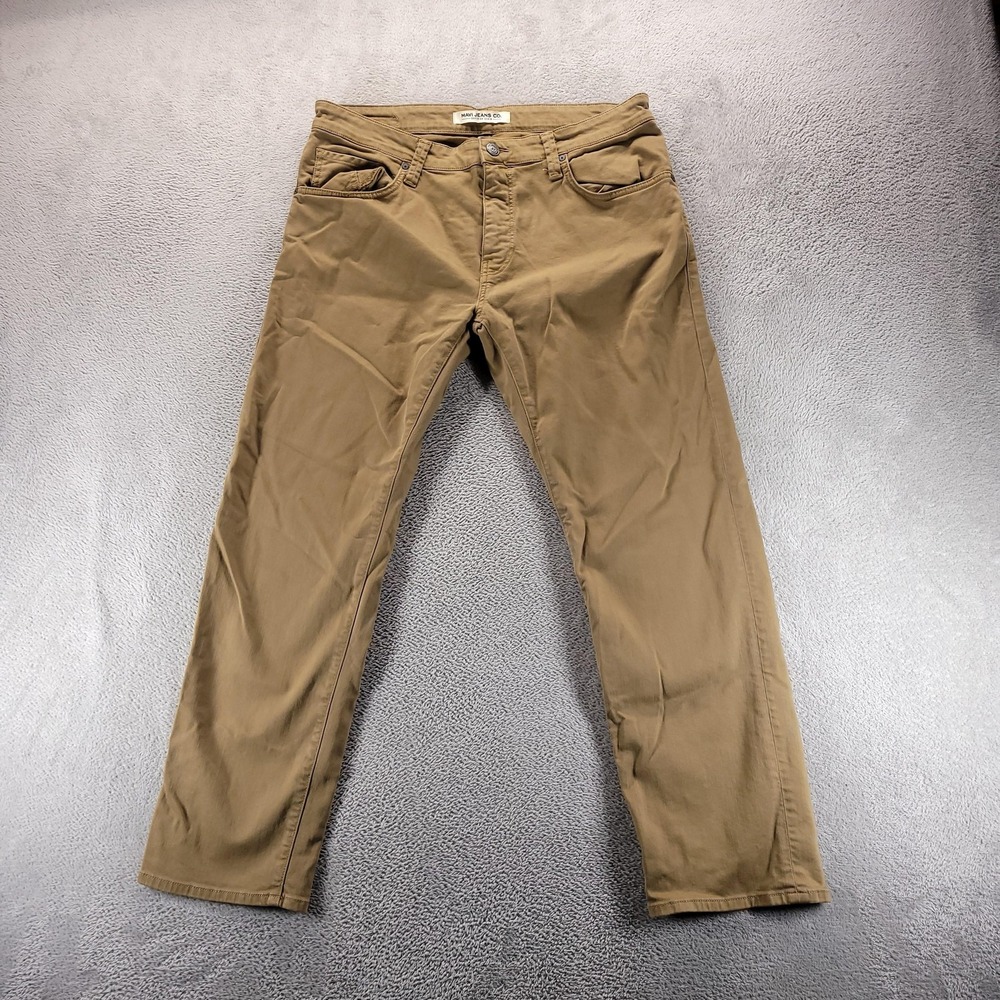 Mavi Jeans Mens 36x30 Brown Zach Regular Straight Stretch Denim Comfort Casual
